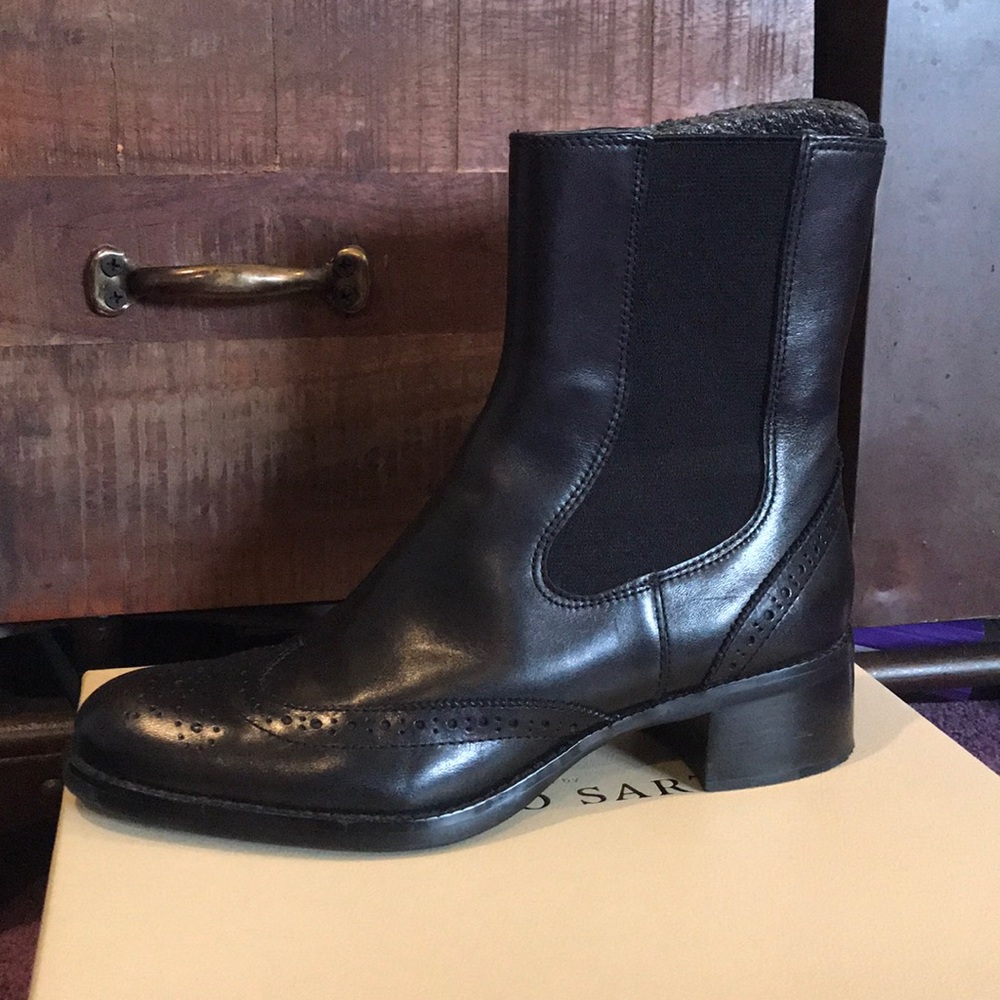 Franco Sarto Bootie Justify Black Calf